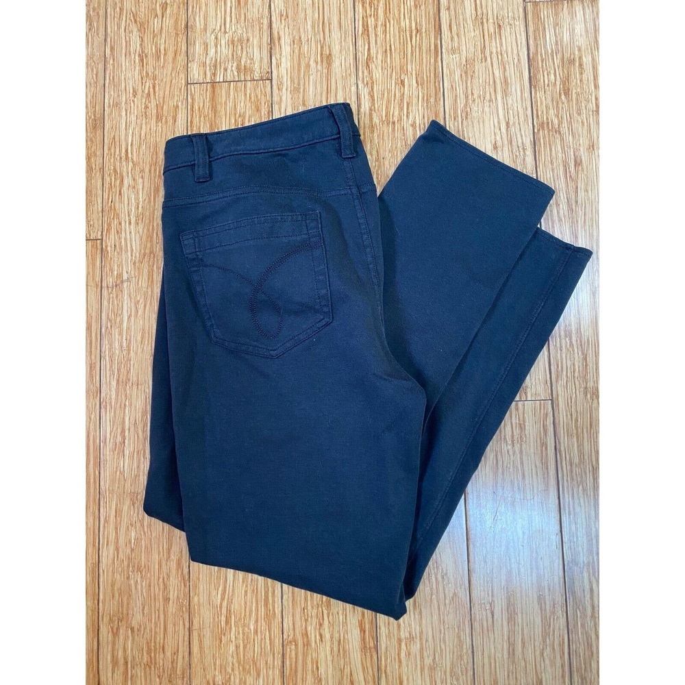Women’s Calvin Klein Jeans Size 12 Black Straight Leg 34x27 - Picture 8 of 9
